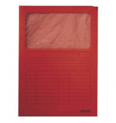 Sichtmappen 3950-00-25, A4 rot Recyclingkarton 160g