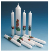 Geburtstagskerze 110334 Gl&uuml;cksbringer bunt 80x110mm (BxH) 