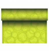 Tischläufer, stoffähnlich, PV-Tissue Mix "ROYAL Collection" 24 m x 40 cm limonengrün "Bubbles" auf Rolle 86505