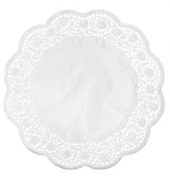 3621100625 Tortenspitzen D36cm Rose weiß