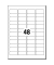 LA315 25Bl Adressetikett 45,7x21,2mm weiß