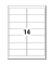 LA321 25Bl Adressetikett 99,1x38,1mm weiß