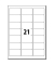 LA320 25Bl Adressetikett 63,5x38,1mm weiß