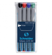 Folienstifte-Set Maxx, SN1218, 4-farbig sortiert, 1mm, Rundspitze