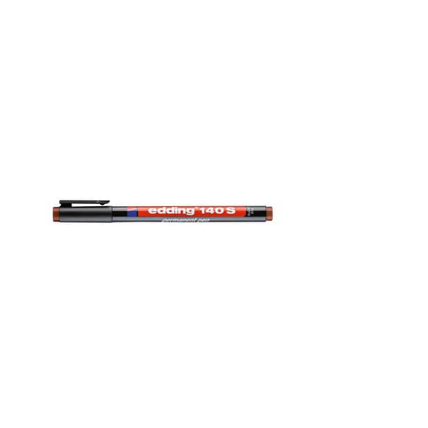 10 Stück Edding Folienstift 140 S braun 0,3mm permanent 4004764001880 Edding