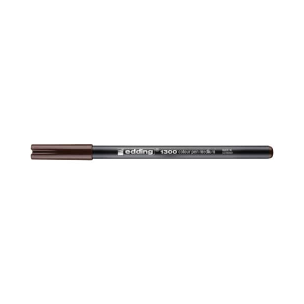 10 Stück Edding Faserschreiber 2mm d.braun 4004764289073 Edding