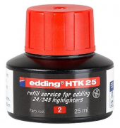  Textmarkernachfülltinte HTK25, 4-HTK25002, rot,