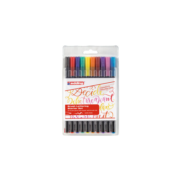 4004764984398 - 003056 Fettdruck Schwarz - Blau - Grün - Lila - Violett - Rot - Gelb 10Stück(e) Filzstift (4-1340-10-2)