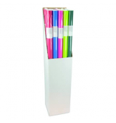 Geschenkpapier 5070, sortiert (Unifarben), 100cm x 4m, farbig sortiert