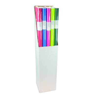 Geschenkpapier 5070, sortiert (unifarben), 100cm x 4m, farbig sortiert