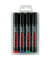 Flipchartmarker-Set UNI PROCKEY, 159004, Packung, rot,blau,grün,schwarz, 3-6mm Keilspitze