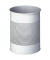 DURABLE Papierkorb Metall rund 15 Liter mit Ring 165mm grau