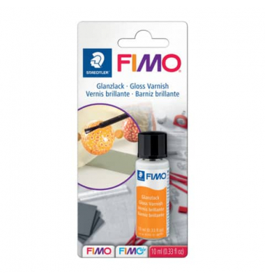 STAEDTLER 870301BK 10ml-Fl Glanzlack Fimo a.Wasserbasis