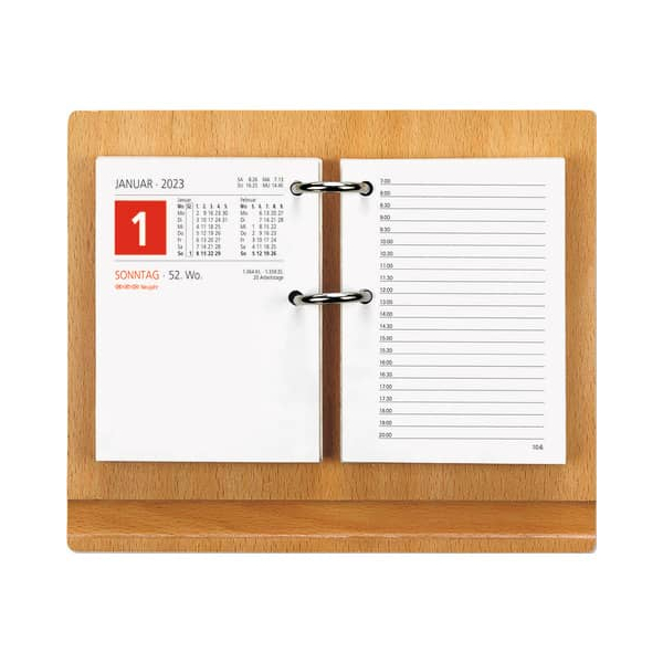 Zettler Kalenderuntersatz, für Umlegekalender 331, Holz, 24 x 18,5 cm, natur 4069095009134 Zettler