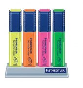 Textmarker Textsurfer classic, 364 SC4, Etui, 4-farbig sortiert, 1-5mm Keilspitze