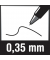 Kugelschreiber stick 430 430 M-2, rot, 0,35mm, Einweg