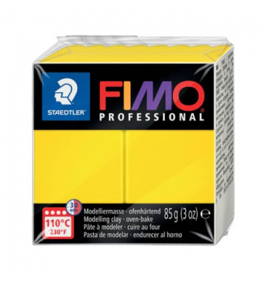 Fimo Professional 8004-100 Modelliermasse 85g echt-gelb