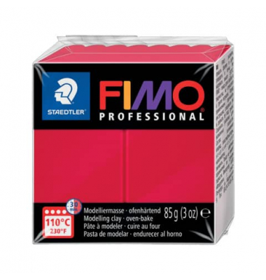 Fimo Professional 8004-29 Modelliermasse 85g karmin