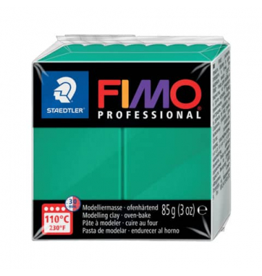 Fimo Professional 8004-500 Modelliermasse 85g echt-grün