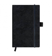 Notizbuch 10789428, my.book, schwarz, A5, kariert, 80g, 96 Blatt / 192 Seiten