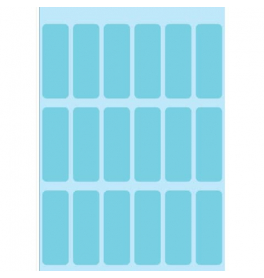 Etiketten BLAU 3653 12 x 34 mm 90 Stück