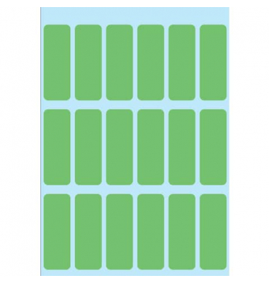 Etiketten Vario 3655, gr&uuml;n, 12x34mm, rechteckig