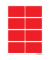 3692 f. Handbes Haftetiketten 26x40 rot