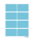 Etiketten Vario 3693, blau, 26x40mm, rechteckig