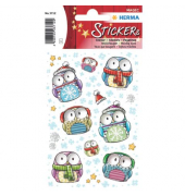 3712 Magicsticker Schmucketikett Winter Eule