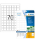 Etiketten Movables 10105, weiß 24x24mm, quadratisch, 