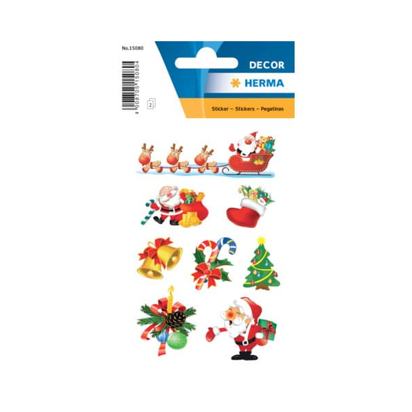 10 Stück Herma 15080 Weihnicker Weihnachtsmann 4008705150804 Herma 24 Stück