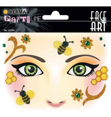 15304 Sticker Face Art Honey Bee