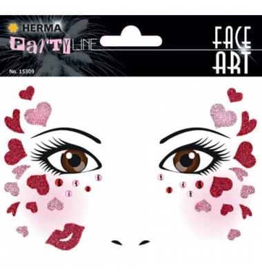 15309 Sticker Face Art Love