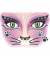 15310 Sticker Face Art Pink Cat