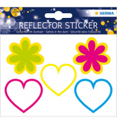 19196 Sticker Reflektor Herzen/Blumen