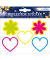 19196 Sticker Reflektor Herzen/Blumen