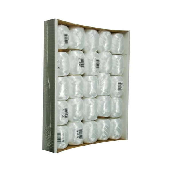 25 Stück GOLDINA Eiknäuel 1000005010100, 5mm x 20m, weiß 4008953000012 GOLDINA 20 Meter