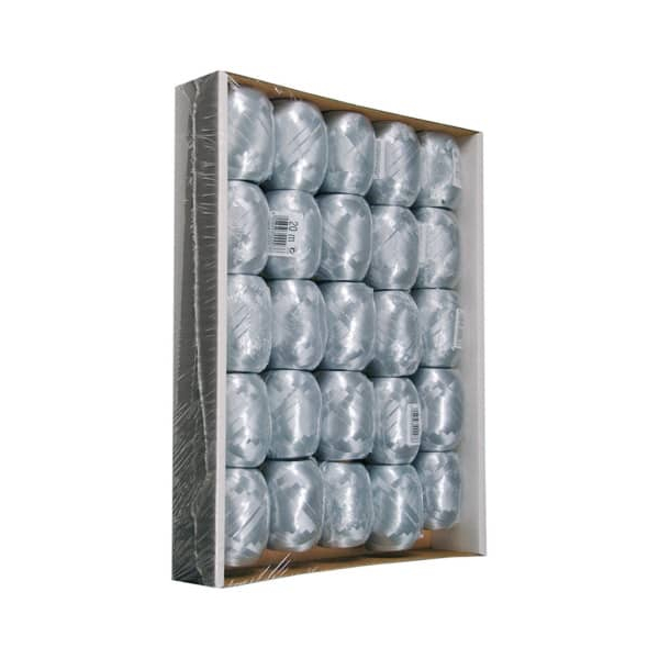 25 Stück GOLDINA Eiknäuel 1000005050100, 5mm x 20m, silber 4008953000036 GOLDINA 20 Meter