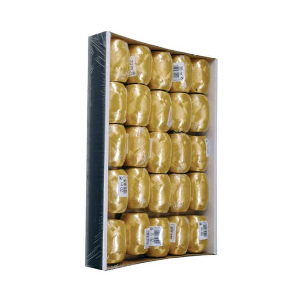 25 Stück GOLDINA Eiknäuel 1000005150100, 5mm x 20m, gold 4008953000067 GOLDINA 20 Meter