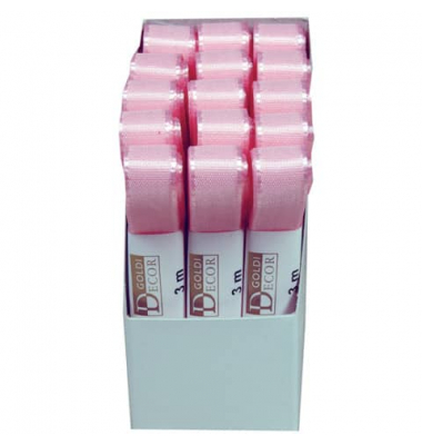 Taftband 1445015211503, ohne, 15mm x 3m, rosa