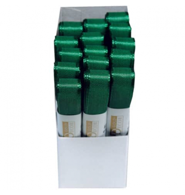 Taftband 1445015591503, 15mm x 3m, dunkelgrün