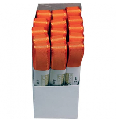 Taftband 1445015401503, ohne, 15mm x 3m, orange