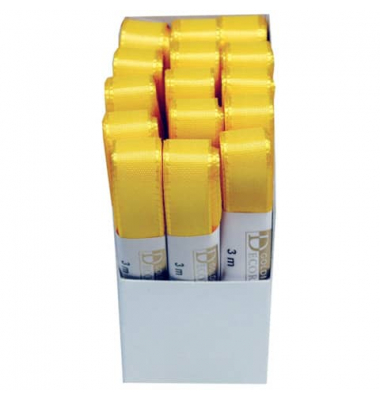 Taftband 1445015101503, ohne, 15mm x 3m, gelb