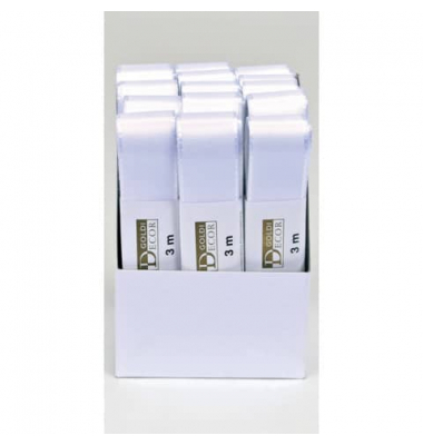 Taftband 1445025011503, 25mm x 3m, weiß