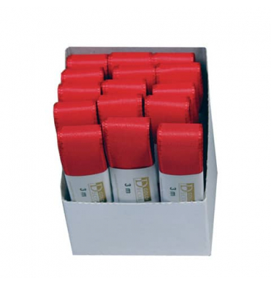 Taftband 1445025201503, ohne, 25mm x 3m, rot