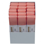 Taftband 1445025421503, ohne, 25mm x 3m, lachs