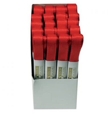 Taftband 14450100202003, ohne, 10mm x 3m, rot