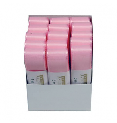 Taftband 1445025211503, 25mm x 3m, rosa
