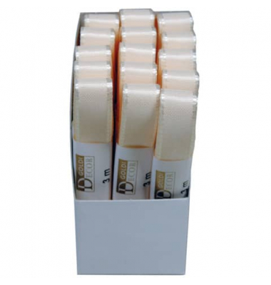 Taftband 14450150211503, 15mm x 3m, creme