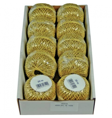 Kordel 4008 001015 1020/, 1mm x 20m, gold